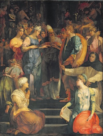 聖母の結婚、1523年 作： Giovanni Battista Rosso Fiorentino